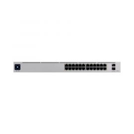 UniFi Switch USW-Pro-24-POE Gen2, Capa 3 de 24 puertos PoE 802.3at/bt + 2 puertos 1/10G SFP+, 400W, pantalla informativa