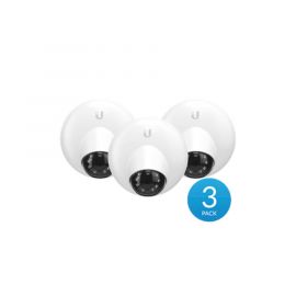 Kit de 3 Camaras Domo IP UniFi resolución 1080p para interior, 802.3af, micrófono integrado, vista nocturna, visualizador desde la nube.