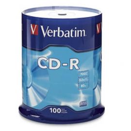 Disco CD-R VERBATIMCD-R, 700 MB, 100, 52x, 80 min