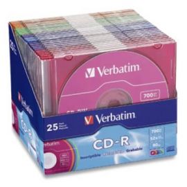 Disco CD-R VERBATIMCD-R, 700 MB, 25, 52x, 80 min