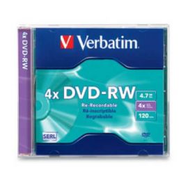 Disco DVD-R VERBATIMDVD-RW, 1, 120 min