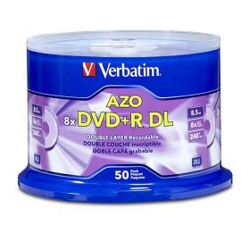 Dvd+R 8X 8.5Gb 240Min Grabable Doble Capa 50 Pzas Campana Verbatim
