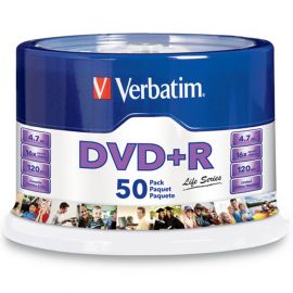 Dvd-R Verbatim 16X 4.7Gb 120Min Grabable Campana Con 50 Pzas