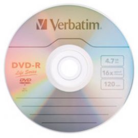 Dvd-R Verbatim 16X 4.7Gb 120Min Grabable Campana Con 25 Pzas Azo