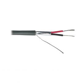 Cable Calibre 18, 2 Conductores, Blindado, 305 Metros, Riser, UL, Color Gris, Hecho en México