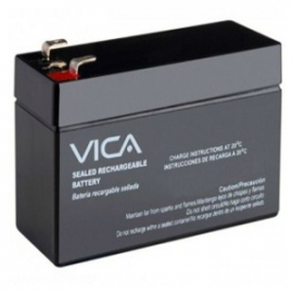 Batería De Reemplazo Vica 12V 7 Ah. Voltaje Proporcionado: 12V. Capacidad Nominal: 7 Ah. Color: Negro