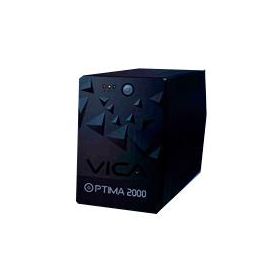 No break VICA Optima 2000 2000 VA, 1200 W, 6 h, Negro