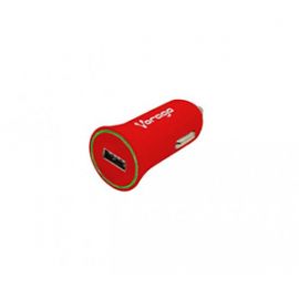Vorago Cargador Para Auto Au-101 Con 1 Puerto Usb Rojo Bolsa - Usb - Para Dispositivo Usb - 12V Dc, 24V Dc Entrada - 5V Dc/1A Salida