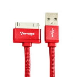 Cable USB VORAGO CAB-118 - 1 m, Rojo