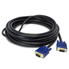 Vorago Cable Vga Cab-205 10 Mts - Extremo Prinicpal: 1 X D-Sub Macho Vga - Extremo Secundario: 1 X D-Sub Macho Vga - Oro Plated Connector - Oro Plated Contact - Negro, Azul 