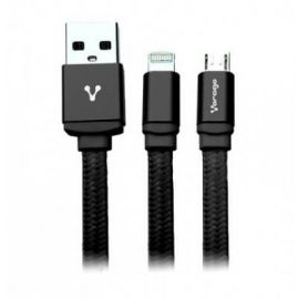 Cable Dual Micro VORAGO CAB-209Negro