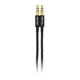 Cable de audio VORAGONegro, 3.5mm, 3.5mm, 1 M