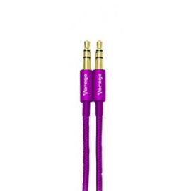 Cable de audio VORAGO CAB-115 - 3.5mm, 3.5mm, Morado