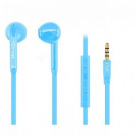 Vorago Audifono Ep-201 Azul Con Microfono - Intrauditivo - 16Ohm - 20Hz A 20Khz - 120Cm Cable - Minifono