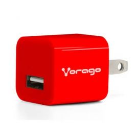 Cargador de pared VORAGO AU-105, Interior, Corriente alterna, Rojo, 5 V