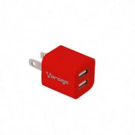 Cargador de pared VORAGO AU-106, Interior, Corriente alterna, Rojo