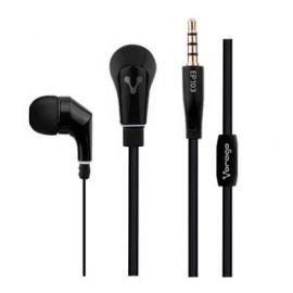 Audífono VORAGONegro, Alámbrico, 1, 2 m, 3, 5 mm