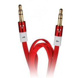 Cable de audio VORAGO1, 5 m, 3.5mm, 3.5mm, Rojo