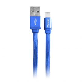 Vorago Cable Cab-119 Azul Usb-Apple Lightning 1 Metro Azul - Extremo Prinicpal: 1 X Tipo A Macho Usb - Extremo Secundario: 1 X Iluminación Macho Conector Propio Original - Azul 