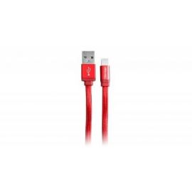 Cable Lightning VORAGO CAB-119Rojo, 1 m, Cable Lightning