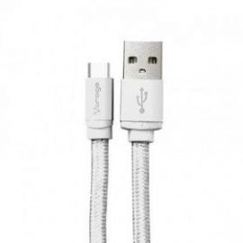 Vorago CAB-123 cable USB 1 m USB 2.0 USB A USB C Blanco
