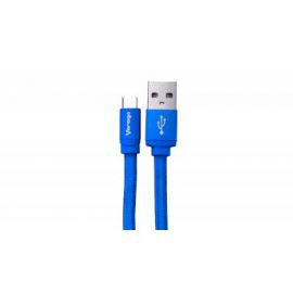 Cable USB Tipo C VORAGO 1 mt carga rapida, USB, USB C, Macho/Macho, 1 m, Azul