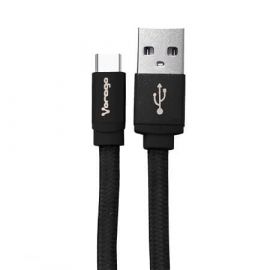Vorago CAB-214 cable USB 2 m USB 2.0 USB A USB C Negro