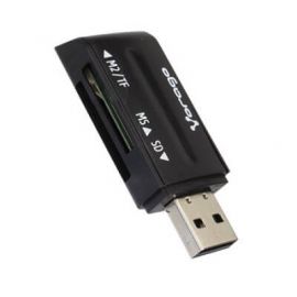 Lector de Memorias VORAGO CR-101, 480 Mbit/s, Negro, USB 2.0