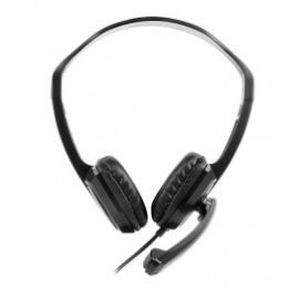 Vorago HS-400 audífono y auriculare Auriculares Alámbrico Diadema Oficina/Centro de llamadas Negro