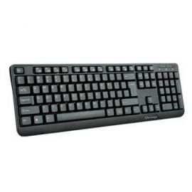 Teclado VORAGOUSB, Alámbrico, Universal, Negro