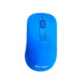 Mouse VORAGO MO-207 - Azul, 4 botones, RF inalámbrico, Óptico, 1000/1600 DPI