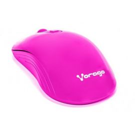 Mouse VORAGO MO-207Rosa, RF inalámbrico, 1000/1600 DPI