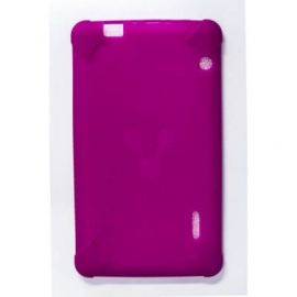 Funda VORAGO7 pulgadas, Protectora, Rosa, Poliuretano, Universal