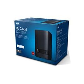 Nas Wd My Cloud Ex2 Ultra 8Tb/Con 2 Discos de 4Tb/2Bahías/1.3Ghz/1Gb/1Ethernet/2USB3.0/RaID 0-1