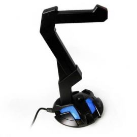 Base para Audifonos Yeyian YAO-29201N, Su indicador LED e iluminación RGB, Equaliza y controla el volumen de sonido para personalizar tu experiencia,