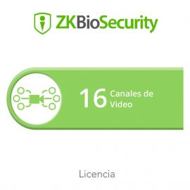 Licencia para ZKBiosecurity para modulo de video hasta 16 canales de video