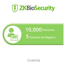 Licencia para ZKBiosecurity permite la gestion de 10 mil visitantes y 5 estaciones de registro